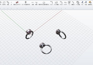 お母さまから受け継がれた指輪をリフォームジュエリーにて身に着けやすい指輪を制作進行_天白区_アートジュエリー緑制作進行
