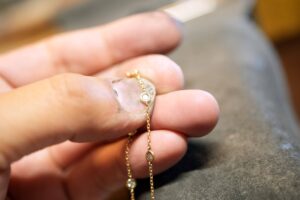 思い出のダイヤモンド８pcsから誕生したブレスレット