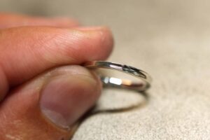 世界にひとつ、ふたりの想いを融合した結婚指輪💍✨_天白区_アートジュエリー緑制作進行
